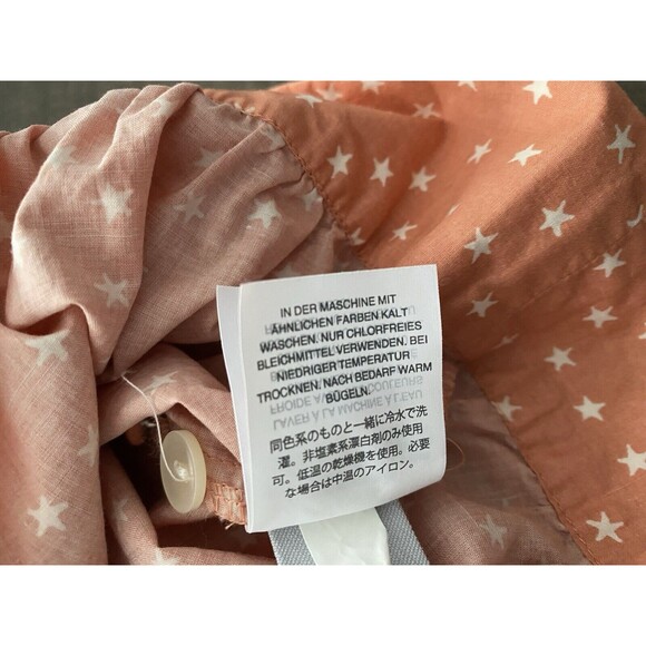 NWOT Madewell Womens Wrap Top‎ in Star Scatter Sz XS Orange Peach Fall - Picture 10 of 16